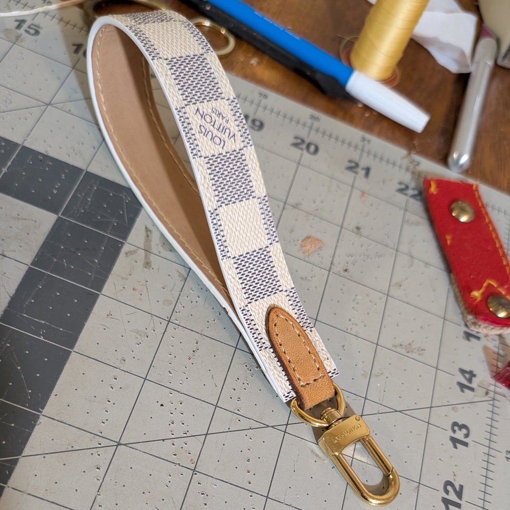 ❌Sold❌ Upcycled Wristlet Strap Made With Authentic Louis Vuitton Materials.